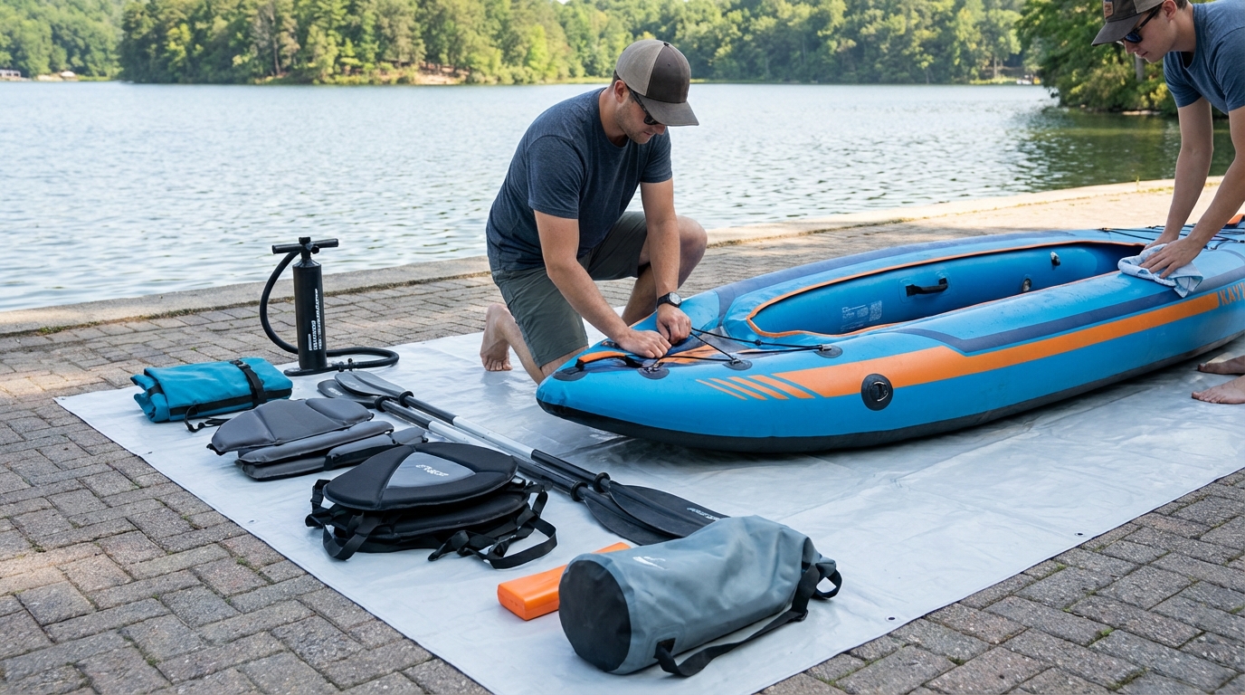 plier kayak gonflable - Préparation Avant de Plier Votre Kayak Gonflable